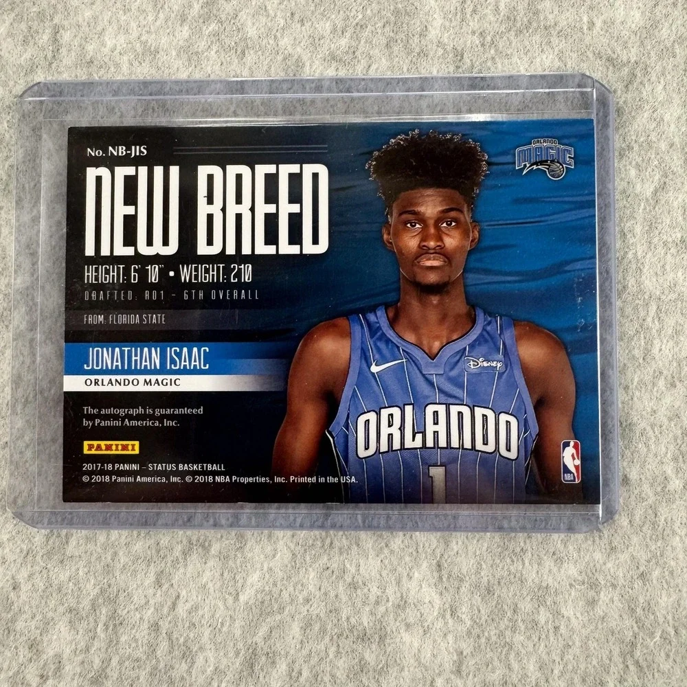 2017-18 Panini Status Jonathan Isaac New Breed Auto Holo Foil #NB-JIS /149 Magic